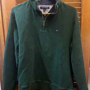 Tommy Hilfiger Green Zip Up Sweater